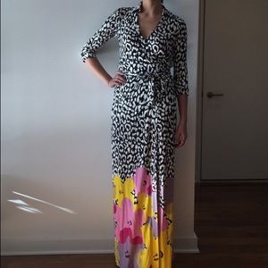 DvF Andy Warhol Maxi Wrap Dress